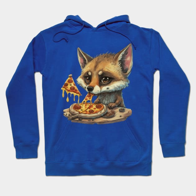 Funny animal eating pizza gift ideas Hoodie by WeLoveAnimals